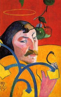 Autorretrato de Gauguin con halo