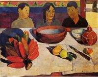 Gauguin The Meal   The Bananas canvas print