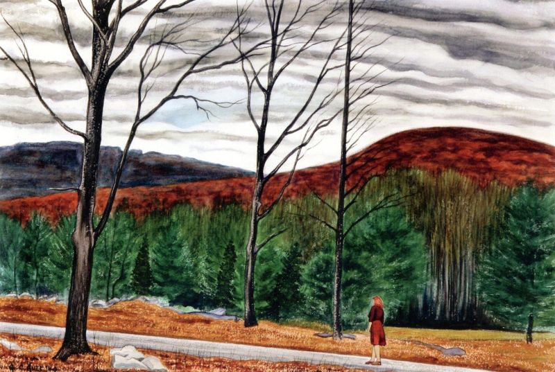 George Copeland Ault Late November In The Catskills canvas print