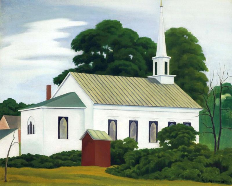George Copeland Ault Methodist Church Woodstock New York canvas print