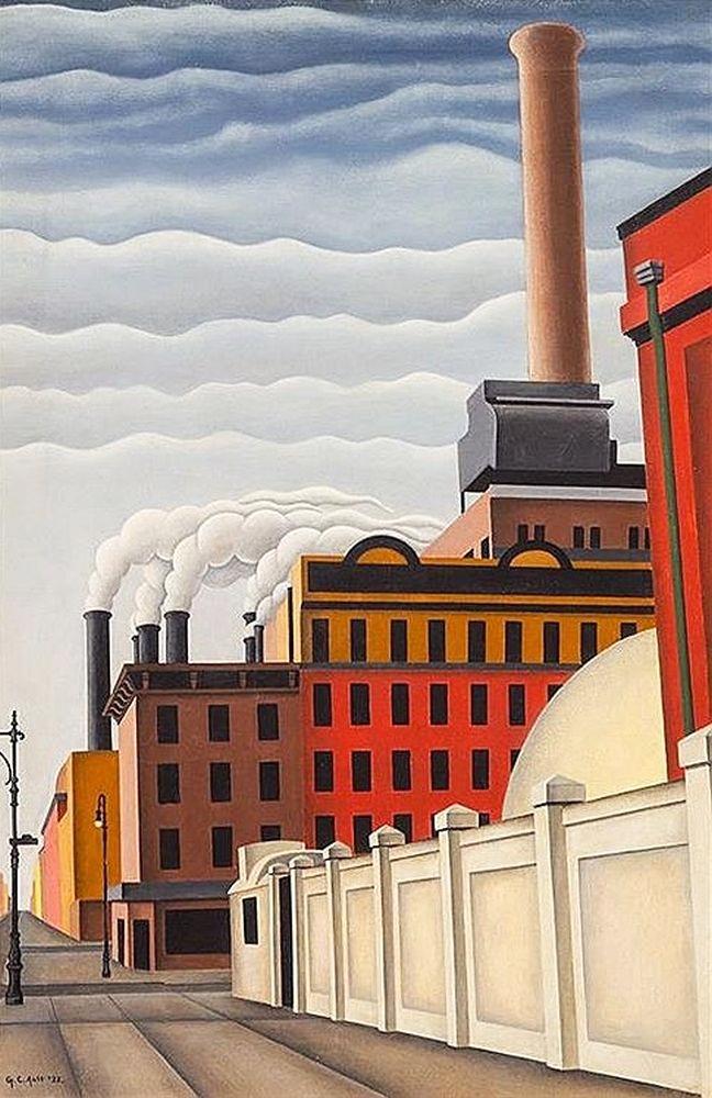 George Copeland Ault Stacks Up 1st Avenue At 34th Street canvas print