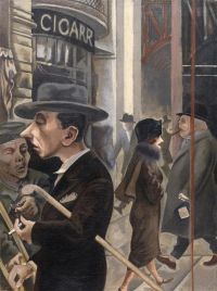 George Gosz Street Scene 1925. canvas print