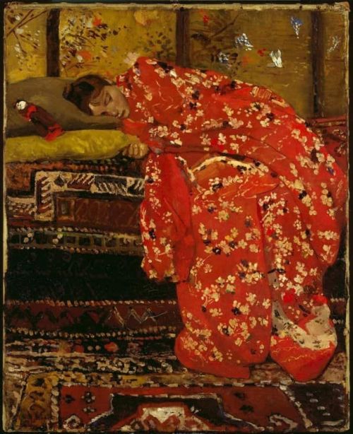 George Hendrik Breitner Girl In A Red Kimono 1896 canvas print