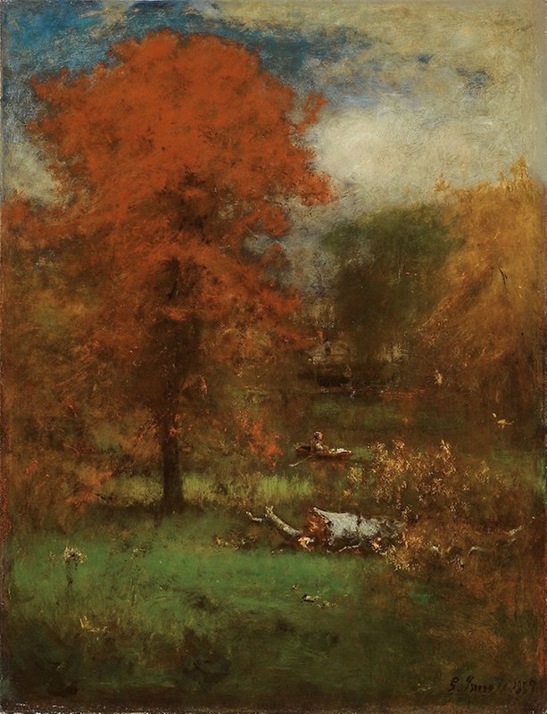 George Inness American 1825 1894 The Mill Pond 1889 canvas print