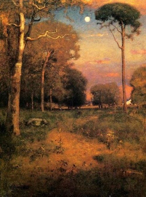George Inness Early Moonrise Florida 1893 canvas print
