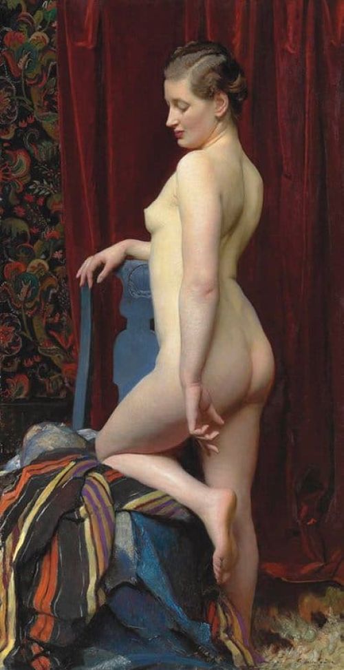 George Spencer Watson A Study From Life 1928 canvas print