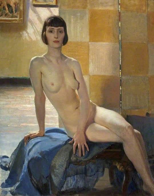 Tableaux sur toile, reproduction de George Spencer Watson Sunlight Nude - Ca. 1920