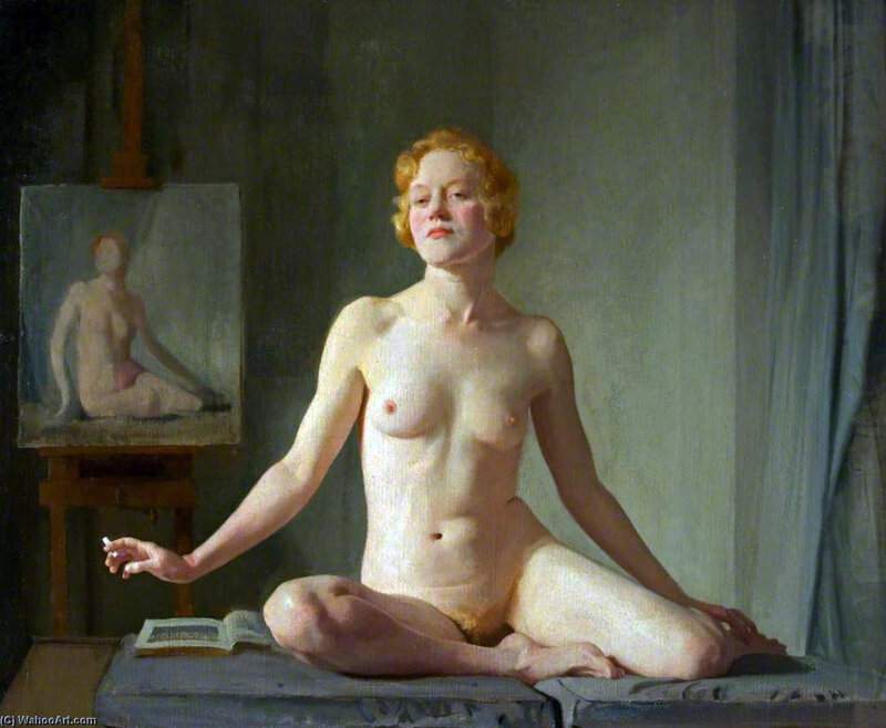 Gerald Festus Kelly Nude Study   Petite English Model canvas print