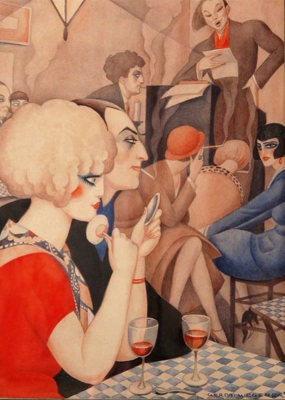 Tableaux sur toile, reproduction de Gerda Wegener La Vie Parisienne
