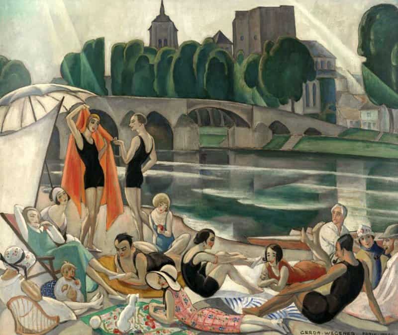 Gerda Wegener On The Banks Of The Loire 1926 canvas print