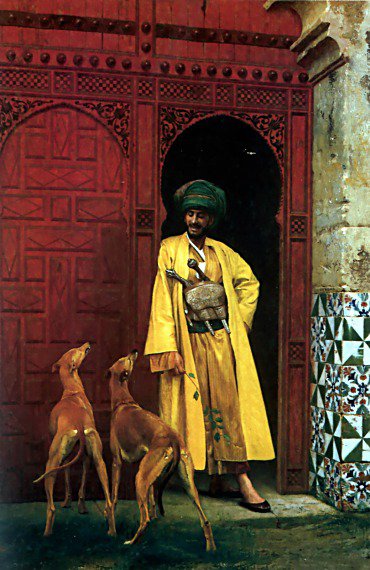 Gerome An Arab And His Dog canvas print
