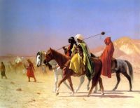 Gerome Arabs Crossing The Desert canvas print