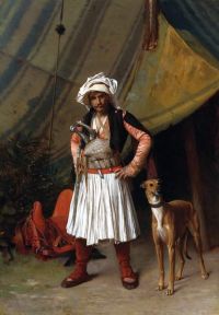 Gerome Jean Leon A Bashi Bazouk And His Dog 1867 69 canvas print