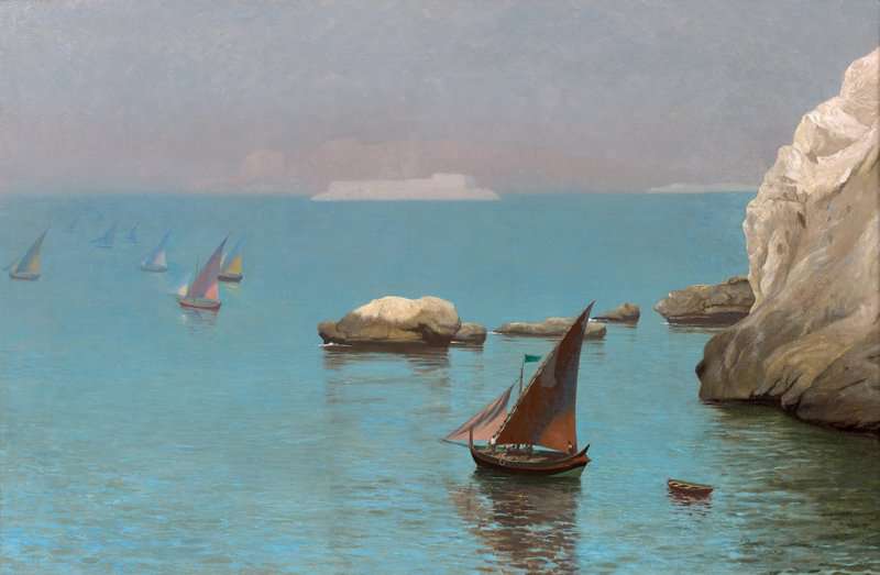 Gerome Jean Leon A View Of The Gulf Of Aqaba canvas print