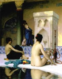 Gerome Jean Leon Bathing Scene 1881 canvas print