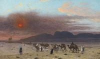 Gerome Jean Leon Caravane Dans Le Desert Ca. 1855 68