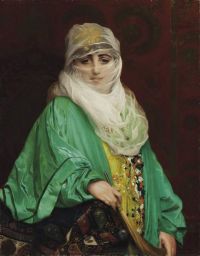 Gerome Jean Leon Femme De Constantinople Debout 1876