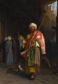 제롬 장 레옹 마르샹 Ambulant Au Caire Ca. 1869년