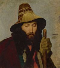 Gerome Jean Leon 이탈리아 남자의 초상화 Ca. 1845 55