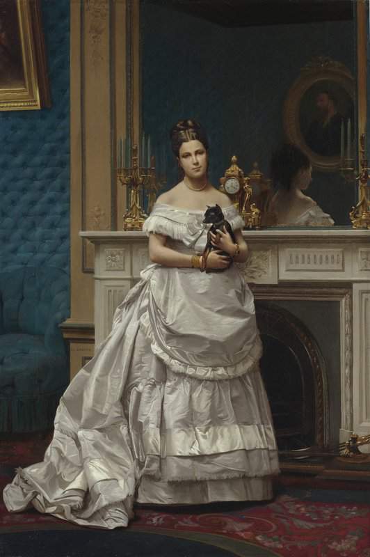 Gerome Jean Leon Portrait Of Marie Anne D Escoubleau De Sourdis Madame Charles Joachim Lefevre canvas print
