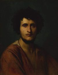 Gerome Jean Leon Portrait Study Of Giacomo Orlandi Di Subiaco