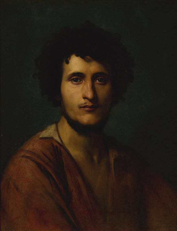 Gerome Jean Leon Portrait Study Of Giacomo Orlandi Di Subiaco canvas print