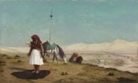 Gerome Jean Leon Prayer In The Desert 1864 canvas print