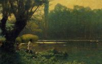 Gerome Jean Leon Summer Afternoon On A Lake Ca 1896 canvas print