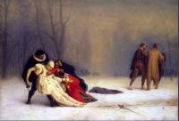 1857- جيروم جان ليون المبارزة بعد الحفلة التنكرية 59