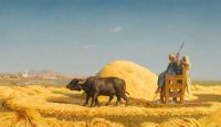 Gerome Jean Leon The Grain Threshers Egypt 1859 canvas print