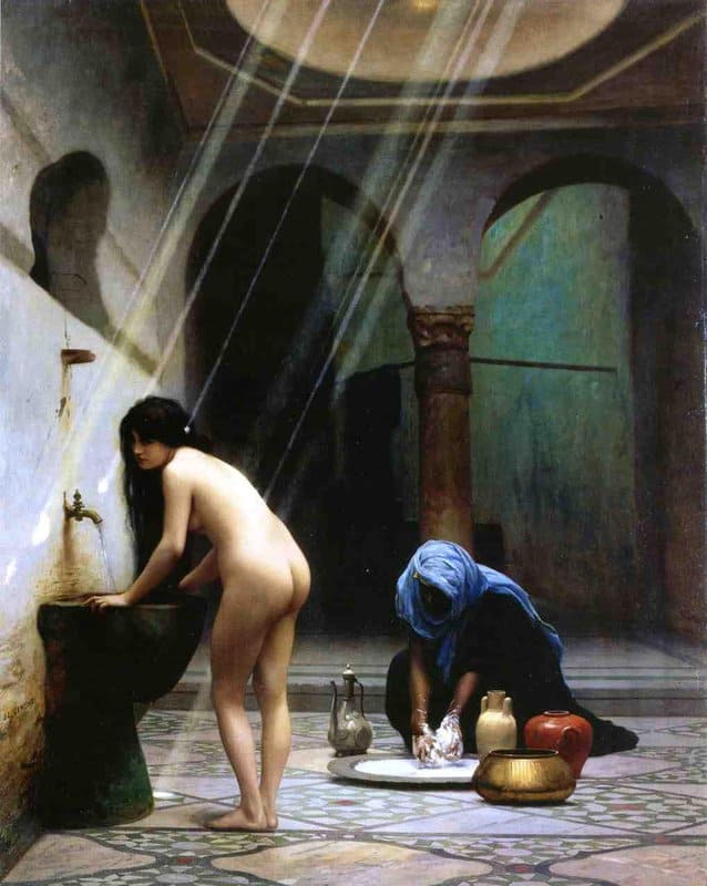 Gerome Jean Leon Un Bain Maure Femme Turque Au Bain canvas print