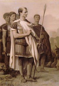 Gerome Julius Caesar And Staff canvas print