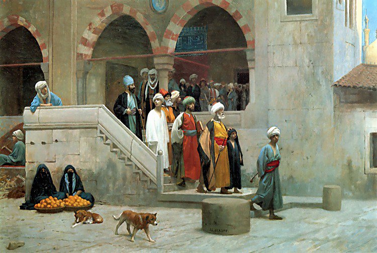 Gerome Leaving The Mosque canvas print