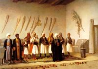 Gerome Prayer In The House Of An Arnaut Chief canvas print