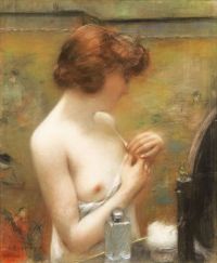 Gervex Henri Jeune Femme Sa Toilette Ca. 1910