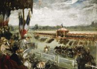 Gervex Henri Parade In Longchamp canvas print