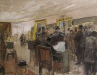 Gervex Henri Study For Une Seance Du Jury De Painture Ca. 1885