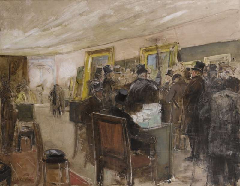 Gervex Henri Study For Une Seance Du Jury De Painture Ca. 1885 canvas print