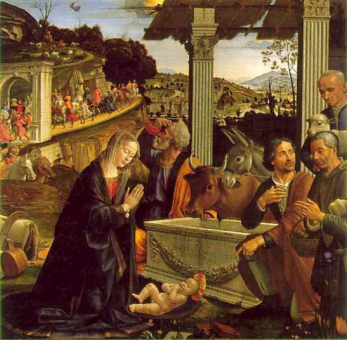 Ghirlandaio Domenico Adoration Of The Sheperds canvas print