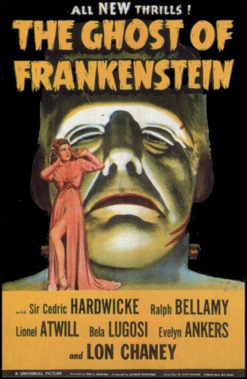 Tableaux sur toile, 프랑켄슈타인의 유령 1942 영화 포스터 복제