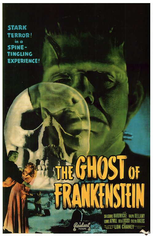 Fantasma de Frankenstein 1942v2 Póster de la película impresión de la lona