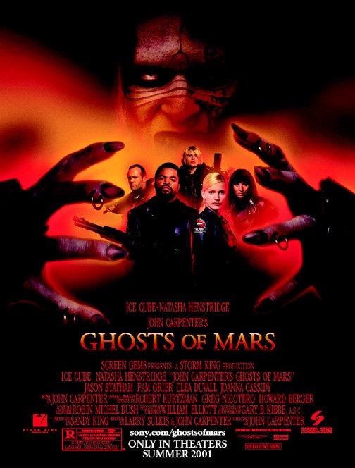Poster del film Fantasmi di Marte stampa su tela