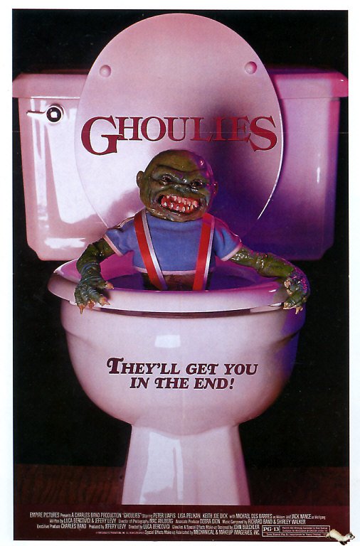 Ghoulies 1985 Movie Poster stampa su tela