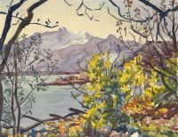 Giacometti Giovanni Lago Maggiore canvas print