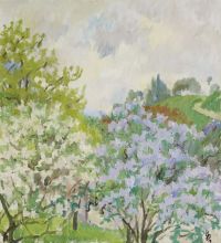 Giacometti Giovanni Paesaggio Primavera Stampa 1932