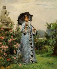 Gilbert Victor Gabriel Elegante La Rose 1879
