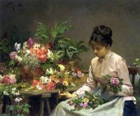 Gilbert Victor Gabriel The Flower Seller 1878