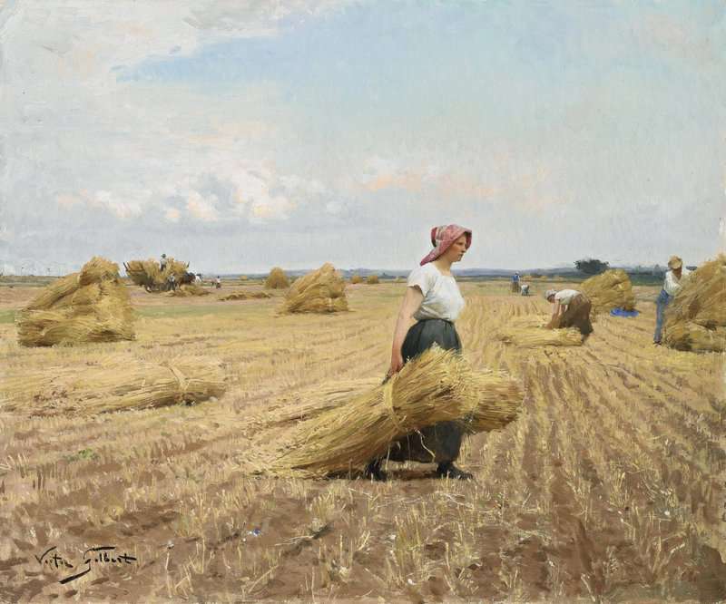 Gilbert Victor Gabriel The Harvest canvas print