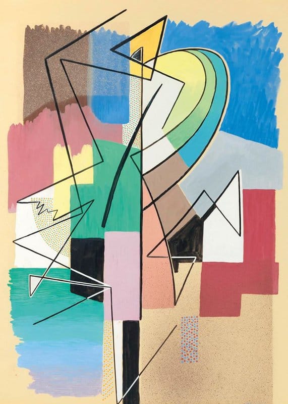 Gino Severini Danseuse Abstraite C. 1958 canvas print