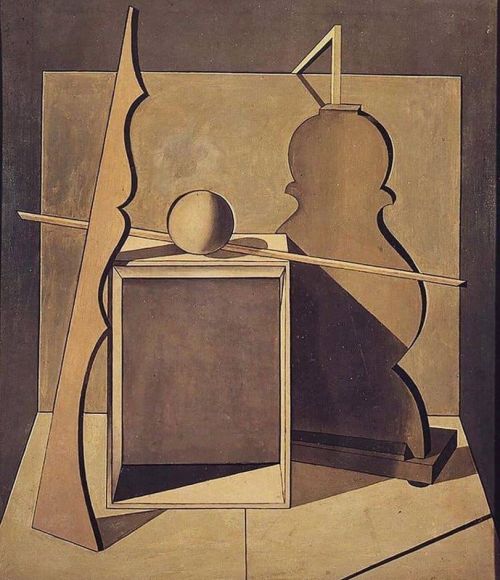 Giorgio Morandi Metaphysical Still Life With Triangle 1919 canvas print